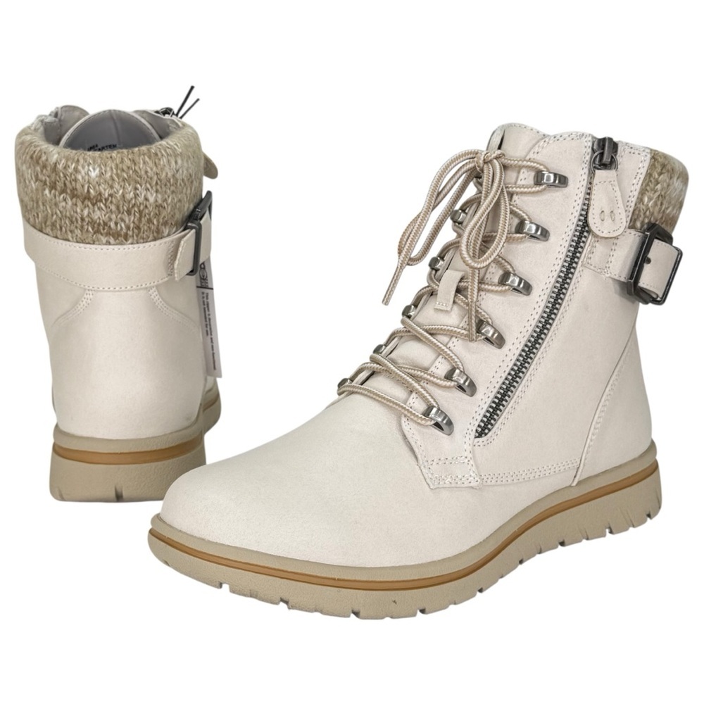 Cliffs by White Mountain Hearten Off White Womens Ankle Boots Size 9M - Picture 11 of 14